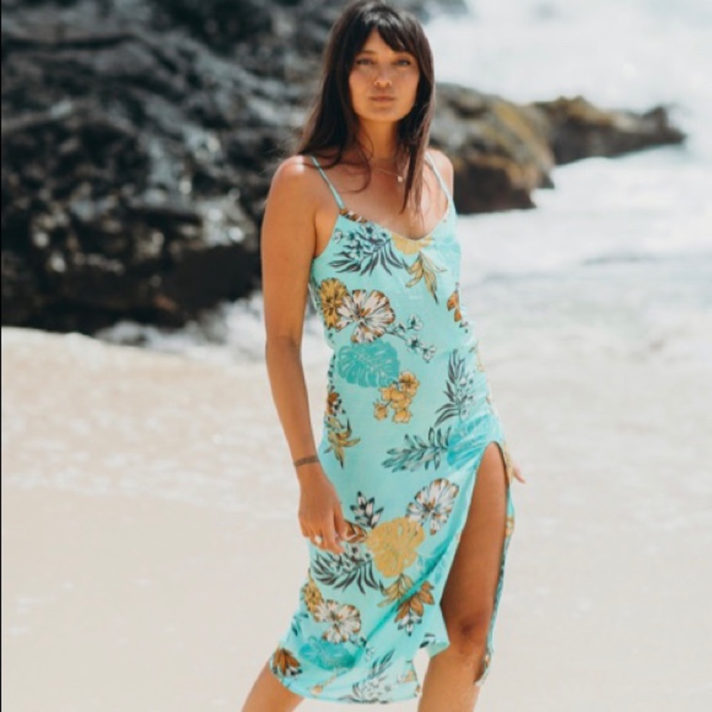 XIX palms Acapulco slit dress